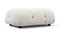 Bellini Ottoman - Mario Bellini Ottoman, White Boucle