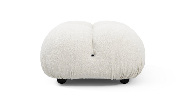 Bellini Ottoman - Mario Bellini Ottoman, White Boucle