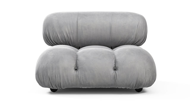 Bellini Module - Mario Bellini Module, Armless, Light Gray Velvet