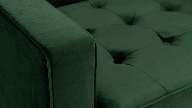 Florence - Florence Lounge Chair, Emerald Green Velvet
