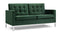 Florence - Florence Two Seater Sofa, Emerald Green Velvet