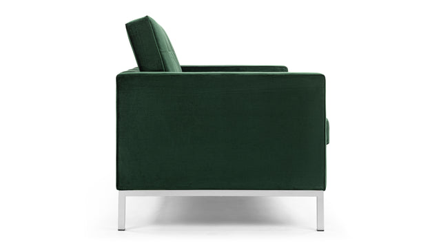 Florence - Florence Two Seater Sofa, Emerald Green Velvet
