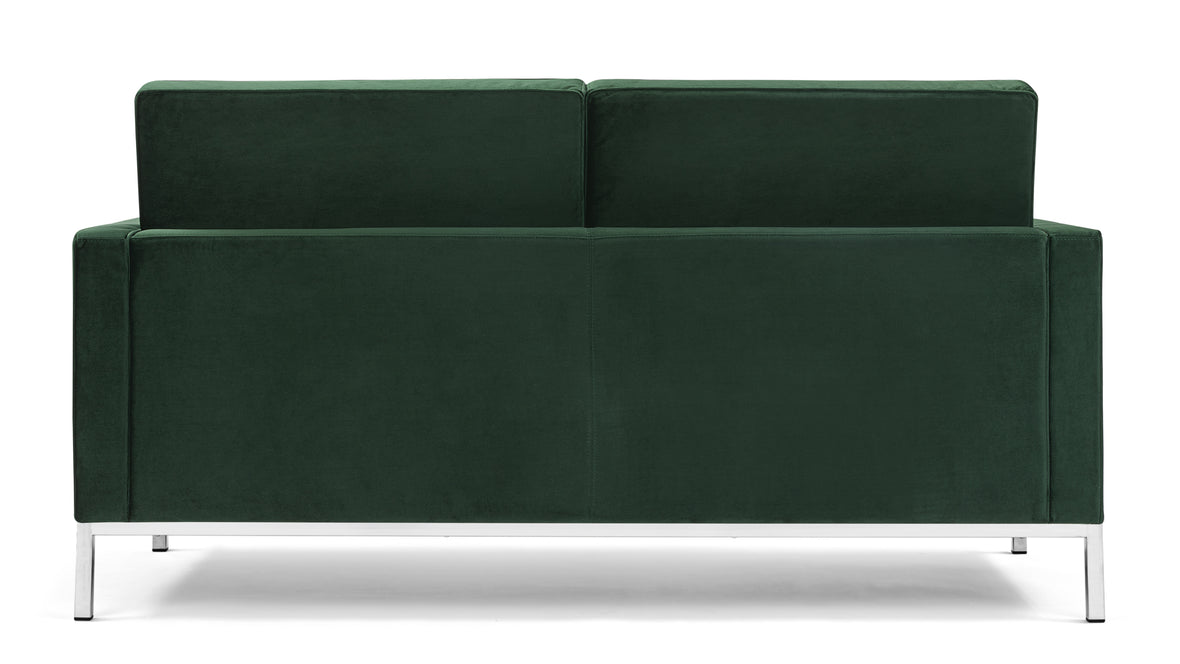 Florence - Florence Two Seater Sofa, Emerald Green Velvet