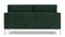 Florence - Florence Two Seater Sofa, Emerald Green Velvet