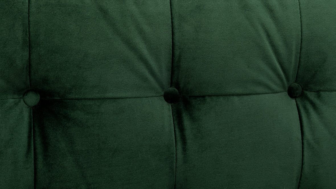 Florence - Florence Three Seater Sofa, Emerald Green Velvet