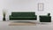 Florence - Florence Three Seater Sofa, Emerald Green Velvet