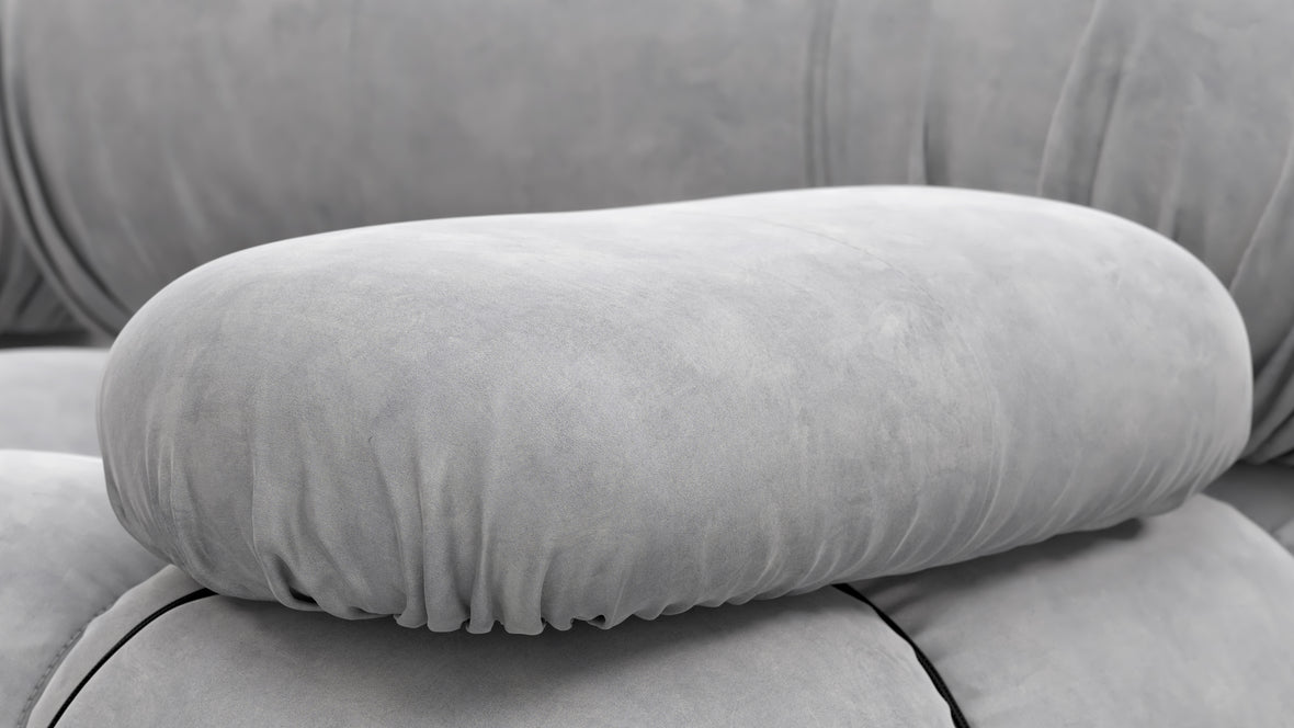 Bellini Sofa - Mario Bellini Two Seater Sofa, Light Gray Velvet
