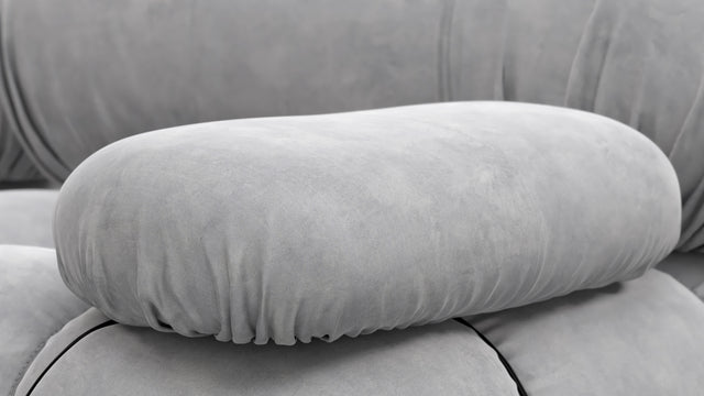 Bellini Sofa - Mario Bellini Two Seater Sofa, Light Gray Velvet