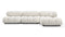 Bellini Sectional - Mario Bellini Sectional, Right Chaise, White Boucle