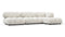 Bellini Sectional - Mario Bellini Sectional, Right Chaise, White Boucle
