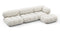 Bellini Sectional - Mario Bellini Sectional, Right Chaise, White Boucle