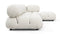 Bellini Sectional - Mario Bellini Sectional, Right Chaise, White Boucle