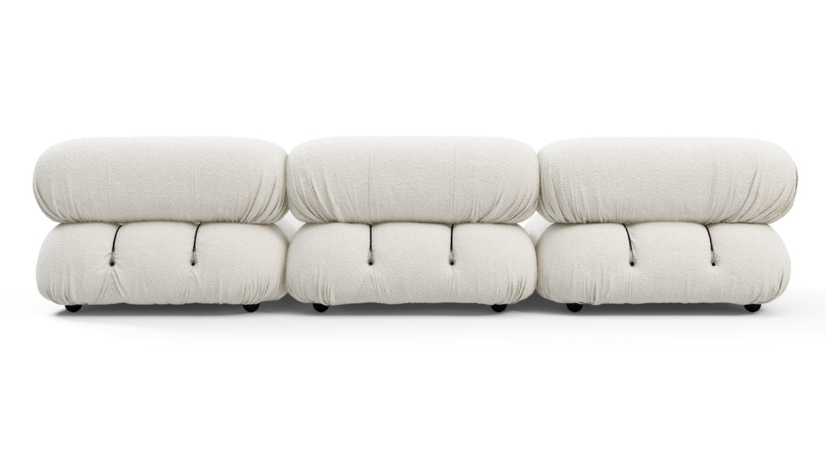 Bellini Sectional - Mario Bellini Sectional, Right Chaise, White Boucle