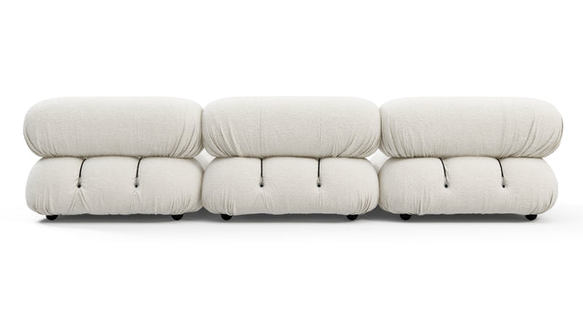 Bellini Sectional - Mario Bellini Sectional, Right Chaise, White Boucle