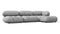 Bellini Sectional - Mario Bellini Sectional, Right Chaise, Light Gray Velvet