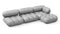 Bellini Sectional - Mario Bellini Sectional, Right Chaise, Light Gray Velvet