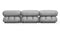 Bellini Sectional - Mario Bellini Sectional, Right Chaise, Light Gray Velvet