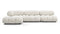 Bellini Sectional - Mario Bellini Sectional, Left Chaise, White Boucle