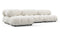 Bellini Sectional - Mario Bellini Sectional, Left Chaise, White Boucle