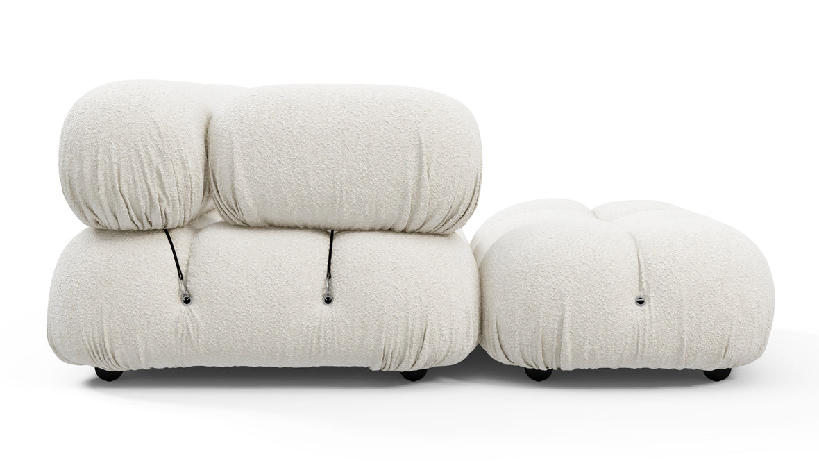 Bellini Sectional - Mario Bellini Sectional, Left Chaise, White Boucle