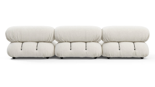 Bellini Sectional - Mario Bellini Sectional, Left Chaise, White Boucle