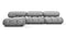Bellini Sectional - Mario Bellini Sectional, Left Chaise, Light Gray Velvet