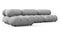 Bellini Sectional - Mario Bellini Sectional, Left Chaise, Light Gray Velvet