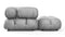 Bellini Sectional - Mario Bellini Sectional, Left Chaise, Light Gray Velvet