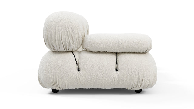 Bellini Sofa - Mario Bellini Open End Sofa, Right, White Boucle