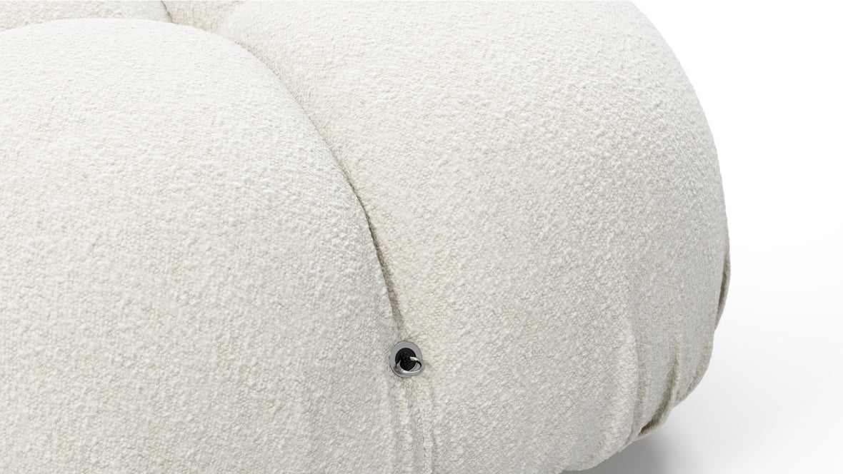 Bellini Sofa - Mario Bellini Open End Sofa, Right, White Boucle