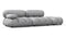 Bellini Sofa - Mario Bellini Open End Sofa, Right, Light Gray Velvet
