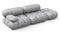 Bellini Sofa - Mario Bellini Open End Sofa, Right, Light Gray Velvet