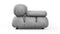 Bellini Sofa - Mario Bellini Open End Sofa, Right, Light Gray Velvet