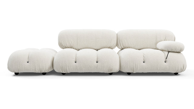 Bellini Sofa - Mario Bellini Open End Sofa, Left, White Boucle