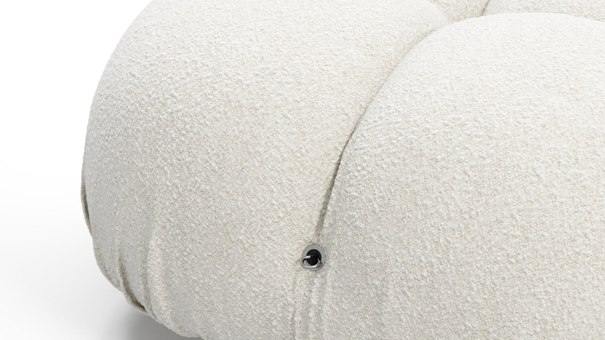 Bellini Sofa - Mario Bellini Open End Sofa, Left, White Boucle