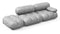 Bellini Sofa - Mario Bellini Open End Sofa, Left, Light Gray Velvet