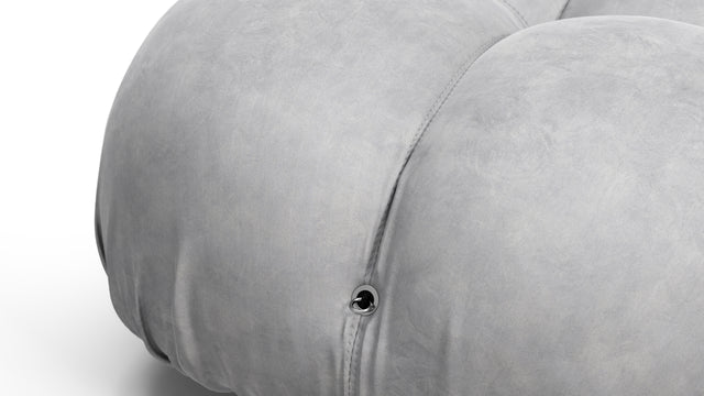 Bellini Sofa - Mario Bellini Open End Sofa, Left, Light Gray Velvet