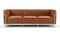Corbusier - Corbusier Grand Modele Three Seater Sofa, Tan Premium Leather