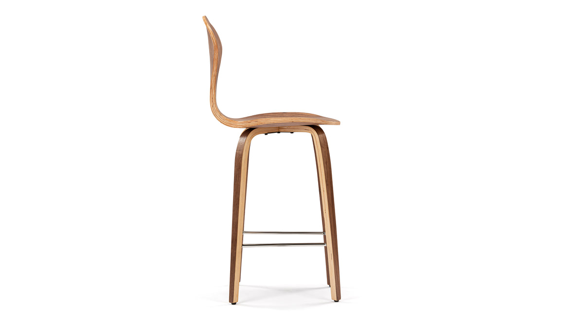 Norman - Norman Counter Stool, Walnut, 25.5