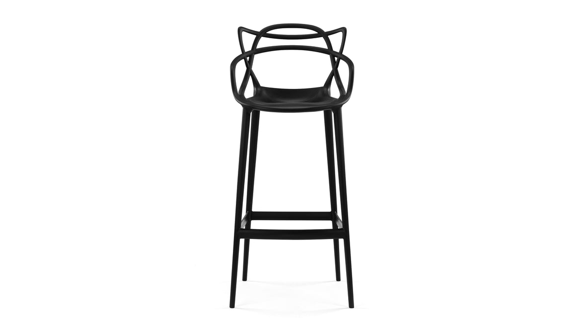 Masters - Masters Bar Stool, Black, 29.5