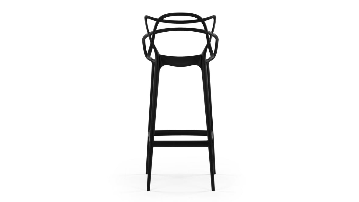 Masters - Masters Bar Stool, Black, 29.5