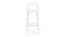 Masters - Masters Bar Stool, White, 29.5