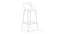 Masters - Masters Bar Stool, White, 29.5