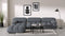 Bellini Ottoman - Mario Bellini Ottoman, Gray Boucle