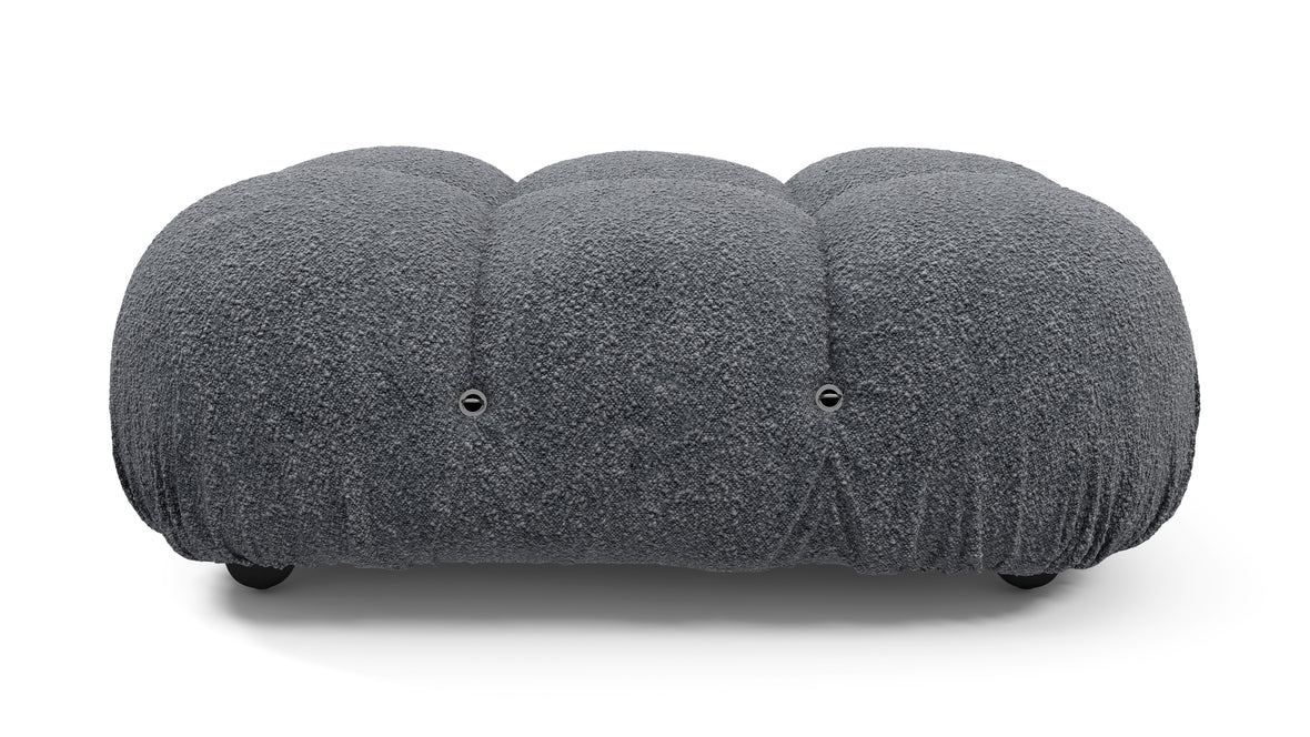 Bellini Ottoman - Mario Bellini Ottoman, Gray Boucle