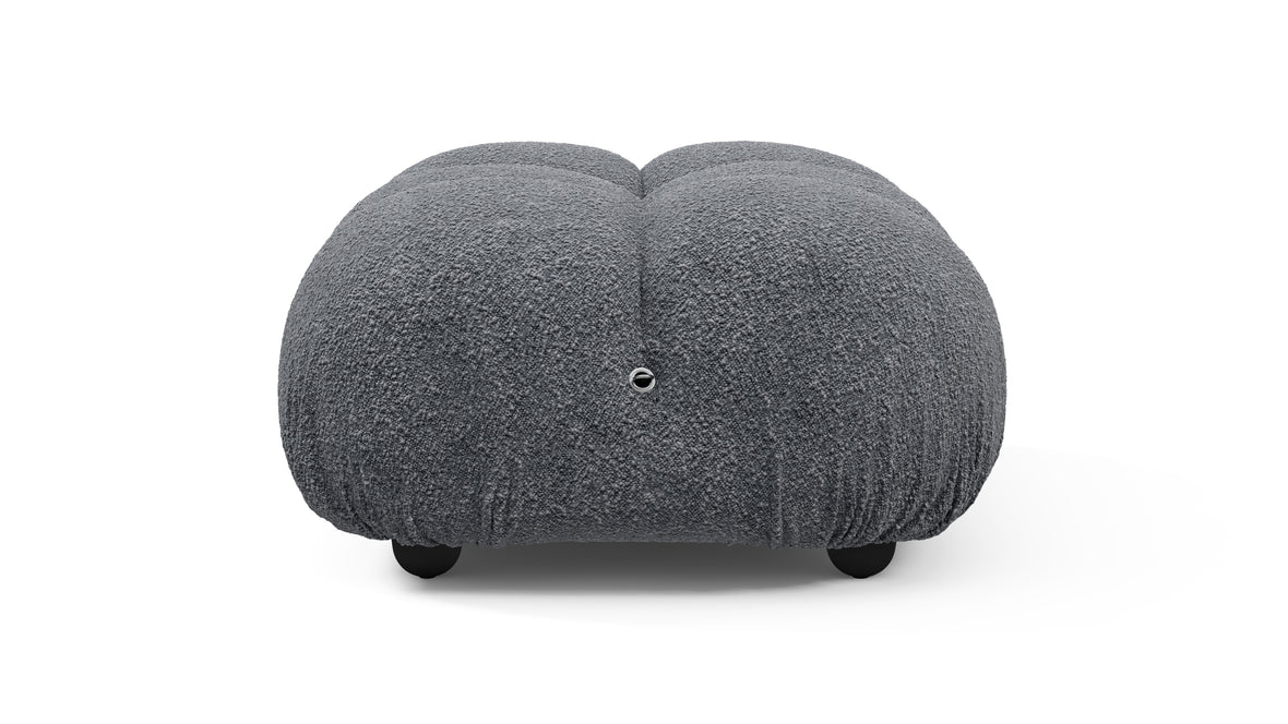 Bellini Ottoman - Mario Bellini Ottoman, Gray Boucle