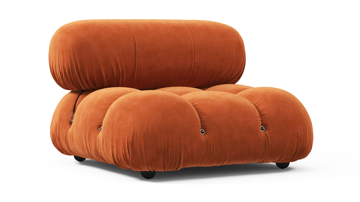 Bellini Module - Mario Bellini Module, Armless, Apricot Velvet