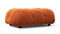 Bellini Ottoman - Mario Bellini Ottoman, Apricot Velvet