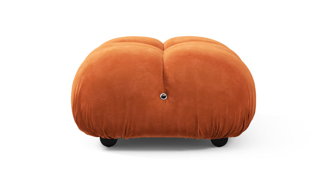 Bellini Ottoman - Mario Bellini Ottoman, Apricot Velvet