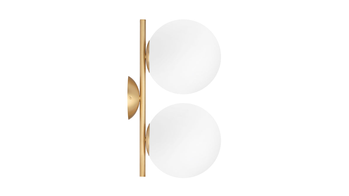 IC - IC Double Wall & Ceiling Light 1, Brass